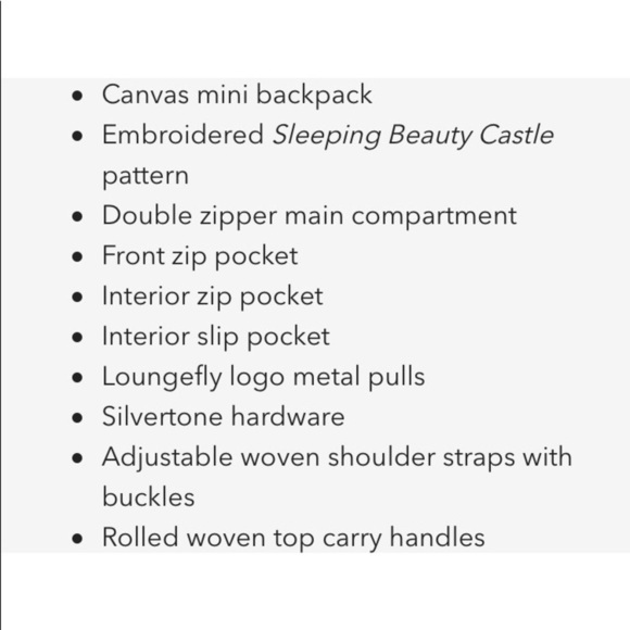 Disneyland Sleeping Beauty Castle Mini Backpack - Picture 9 of 12